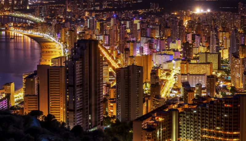 Benidorm Skyline at Night